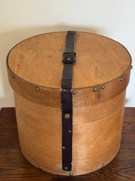 Antique Wood Hat Box