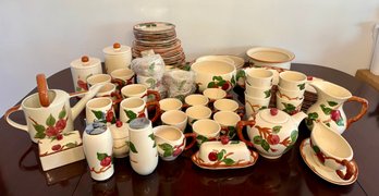 Huge Collection Of Franciscan Apple Pattern  Earthenware Dinnerware .