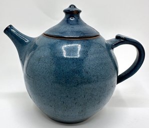 Vintage Jugtown Pottery 1979 Large Vintage Stoneware Tea Pot