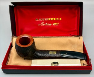 Savinelli Collection 1987 Sandblasted Tobacco Pipe. Unused.