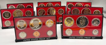 8 U.S Mint Proof Coin Sets .