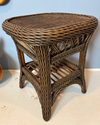 Wicker Side Table.