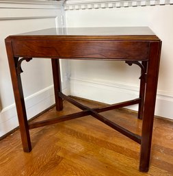 Asian Inspired Solid Wood Side Table.