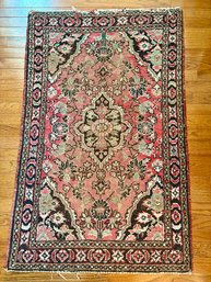 Vintage Handmade Wool Pile Persiana Area Rug . 31' X 49'