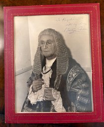 Autographed Vintage Photo Of English Actor Martyn Green.