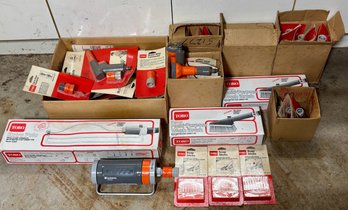 NOS Large Collection Of Toro Brand Garden Hose Quick Concoctors , Attachments, Sprinklers And More.