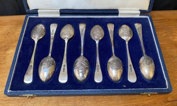 Beautiful Set Of FANCY BACK TEASPOONS - Exact Copies Made In The Reign Of GEORGE II - 1740-1760