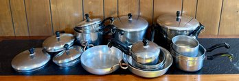 Large Lot Of Farberware And Wear-ever Cookware.