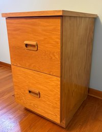 Wooden File Cabinet.