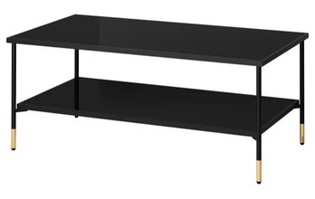 Ikea Asperod Black Glass Topped Coffee Table