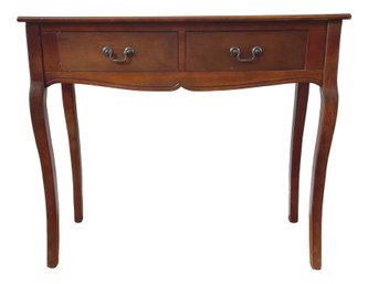 Two Drawer Console Table With Cabriole Legs