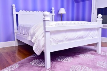 New York Design Center Lizzie Wood Queen Size Bed Frame With Scalloped Edge (RETAIL $1,959)