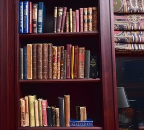 Collection Of Leather Bound Judaica Books And More (READ DESCRIPTION)