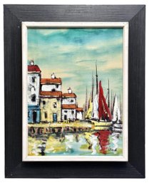 Signed Mack Oil On Canvas Painting