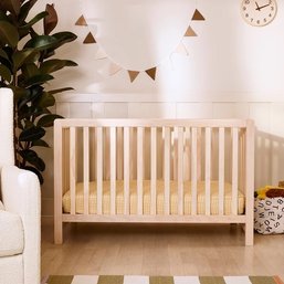 A Colby 4 In 1 Low Profile Convertible Crib And Naturpedic Crib Mattress - New In Boxes