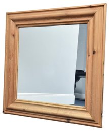 Pine Wood Framed Wall Mirror