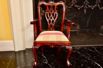 Chippendale Style Children's Mahogany Chair With Ball And Claw Feet