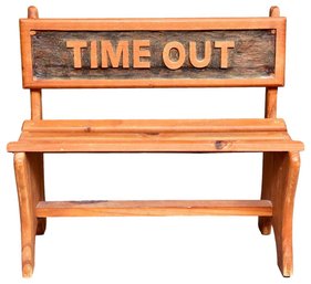 Wood Child's 'Time Out' Bench