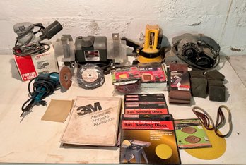 Collection Of Sanders And Grinder Plus More
