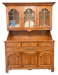 Hitchcock Furniture Two Section China Cabinet.