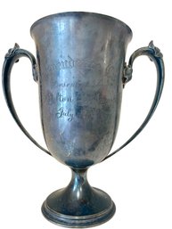 1906 Independence Cup , Antique Silver Sterling Trophy.  670 Grams,8.5' Tall