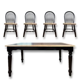 Windsor Chair And Tile Top Breakfast Table