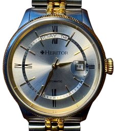 Heritor Two Tones Automatic Men's Watch. Runing.