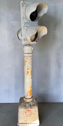 Vintage Eagle Signal Two Head  Traffic Light.(1)