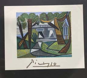 Pablo Picasso Vintage 1982 Lithograph With Marina Picasso Estate