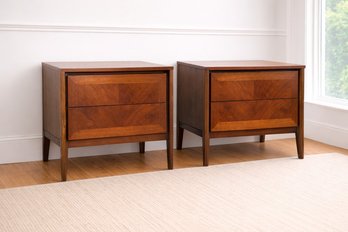 Pair Of Vintage Lane Mid-Century Modern Nightstands - Westport