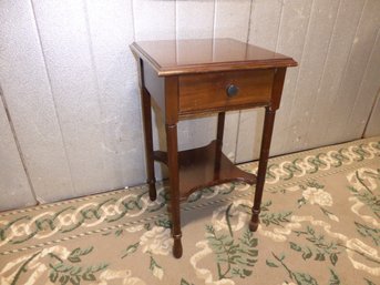 Antique Johnson Furniture Mahogany 1 Drawer Night Stand