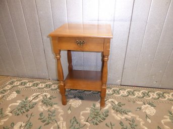 Vintage Maple Dove-tailed One Drawer Nightstand