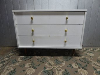 Vintage Painted MCM 3-drawer Dresser