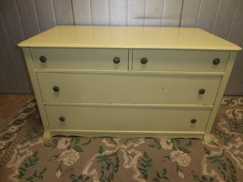 Vintage Painted 4-drawer End-of-the-Bed Dresser