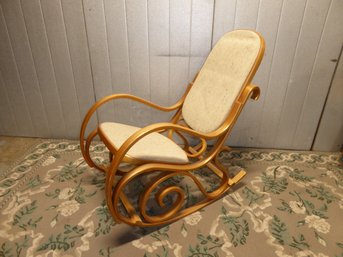 Vintage MCM Bent Wood Rocking Chair