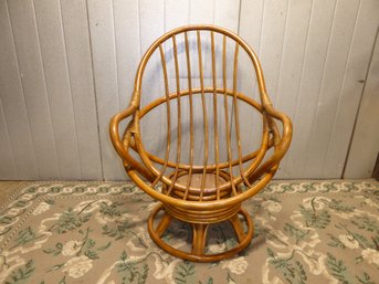 Vintage Bent Rattan Chair