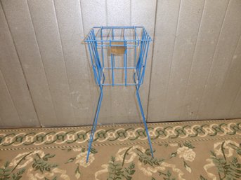 Vintage Blue Tennis Ball Hopper