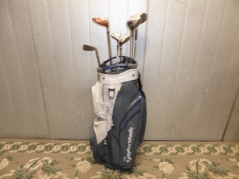 TaylorMade Golf Bag With TaylorMade Clubs And Others