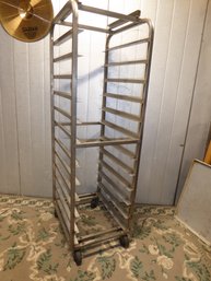 Rolling Stainless Steel Bakery Rack
