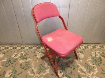 Vintage Red Folding New Haven Coliseum Chair
