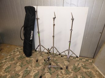 3 Pacific Drum Cymbal Stands And 1 Pacific Drum Seat Stand