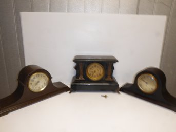 3 Seth Thomas Mantel Clocks