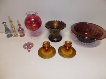 Colored Glass Lot