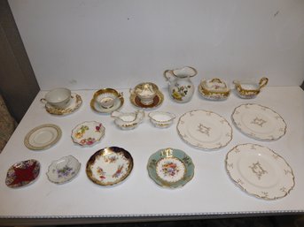 Lot Of Miscellaneous Tea Cups, Saucers, Pitchers And Sugar/creamers