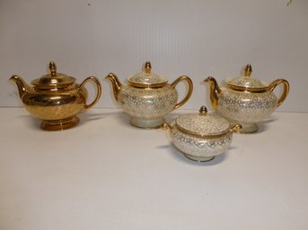 Lot Of 3 Tea Pots And 1 Sugar Bowl