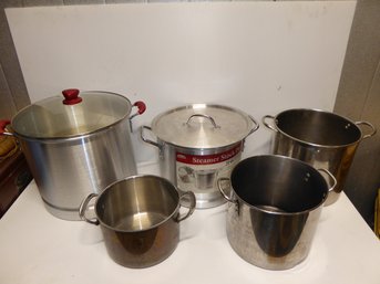 Lot Of Steam Pots