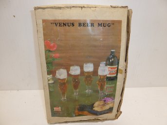 Lot Of 4 Vintage Venus Beer Mugs NIB