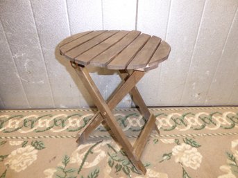 Small Teak Folding End Table