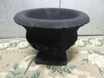 Vintage Painted Cement Planter