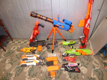 Lot Of Nerf Guns And Other Toy Guns